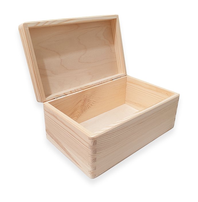 Wooden Storage Box - 30 x 20 x 14cm