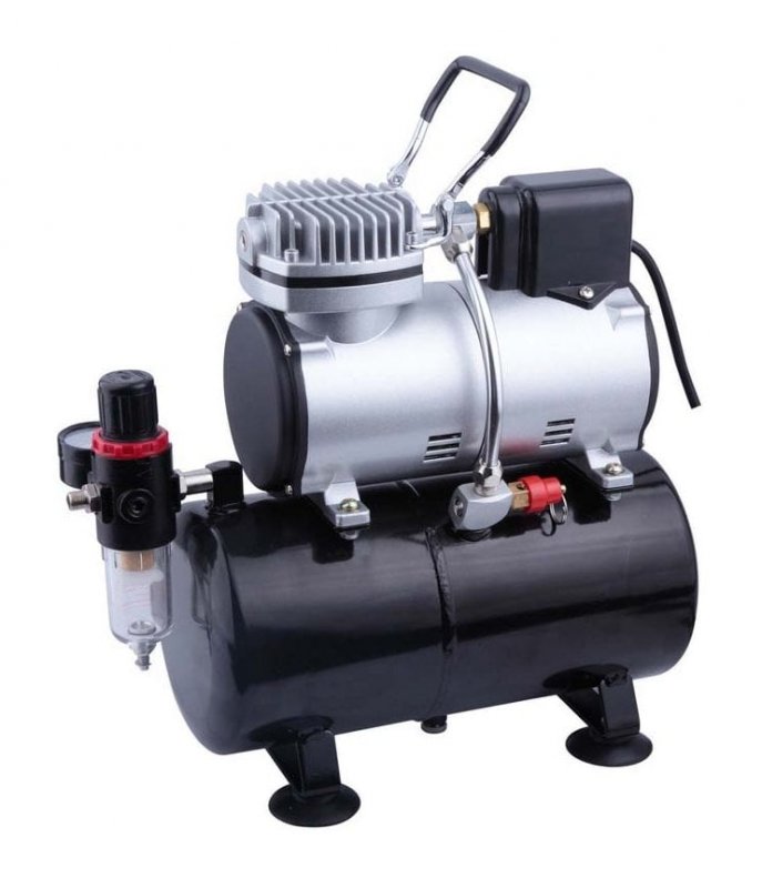 Single Cylinder Compressor  Air Tank Compressor Airbrush Kit