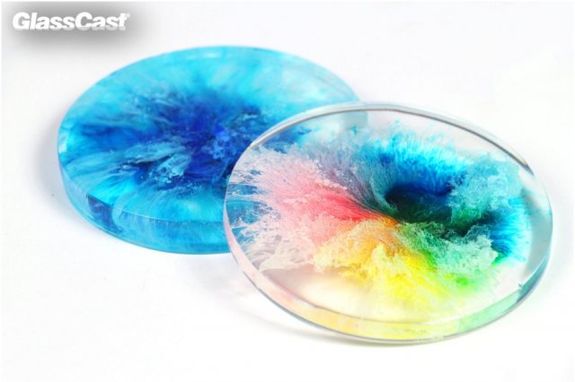 Alcohol Ink and Resin Coasters - GlassCast
