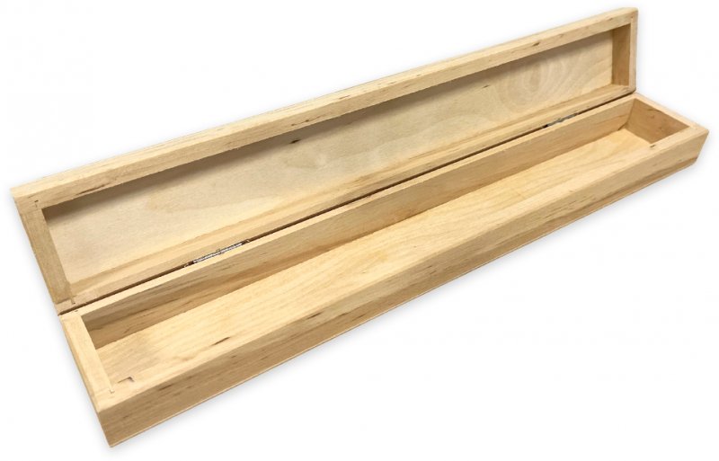 Long thin on sale wooden box